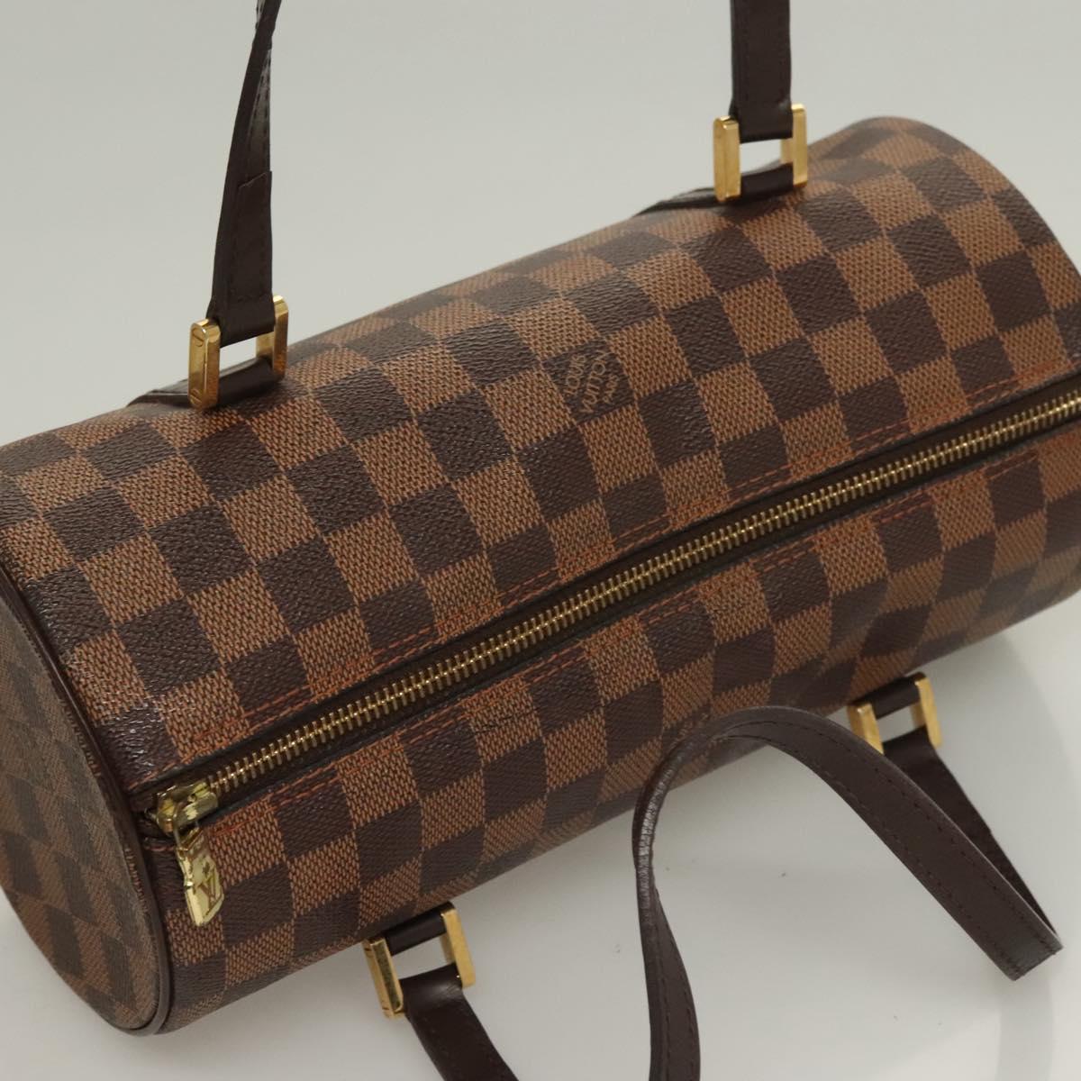 LOUIS VUITTON Damier Ebene Papillon 30 Hand Bag N51303 LV Auth 129886