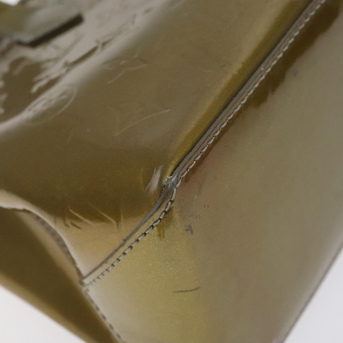 LOUIS VUITTON Monogram Vernis Wilshire PM Bag Gris Art Deco M91627 Auth 129895