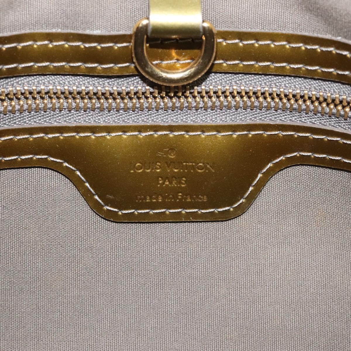 LOUIS VUITTON Monogram Vernis Wilshire PM Bag Gris Art Deco M91627 Auth 129895