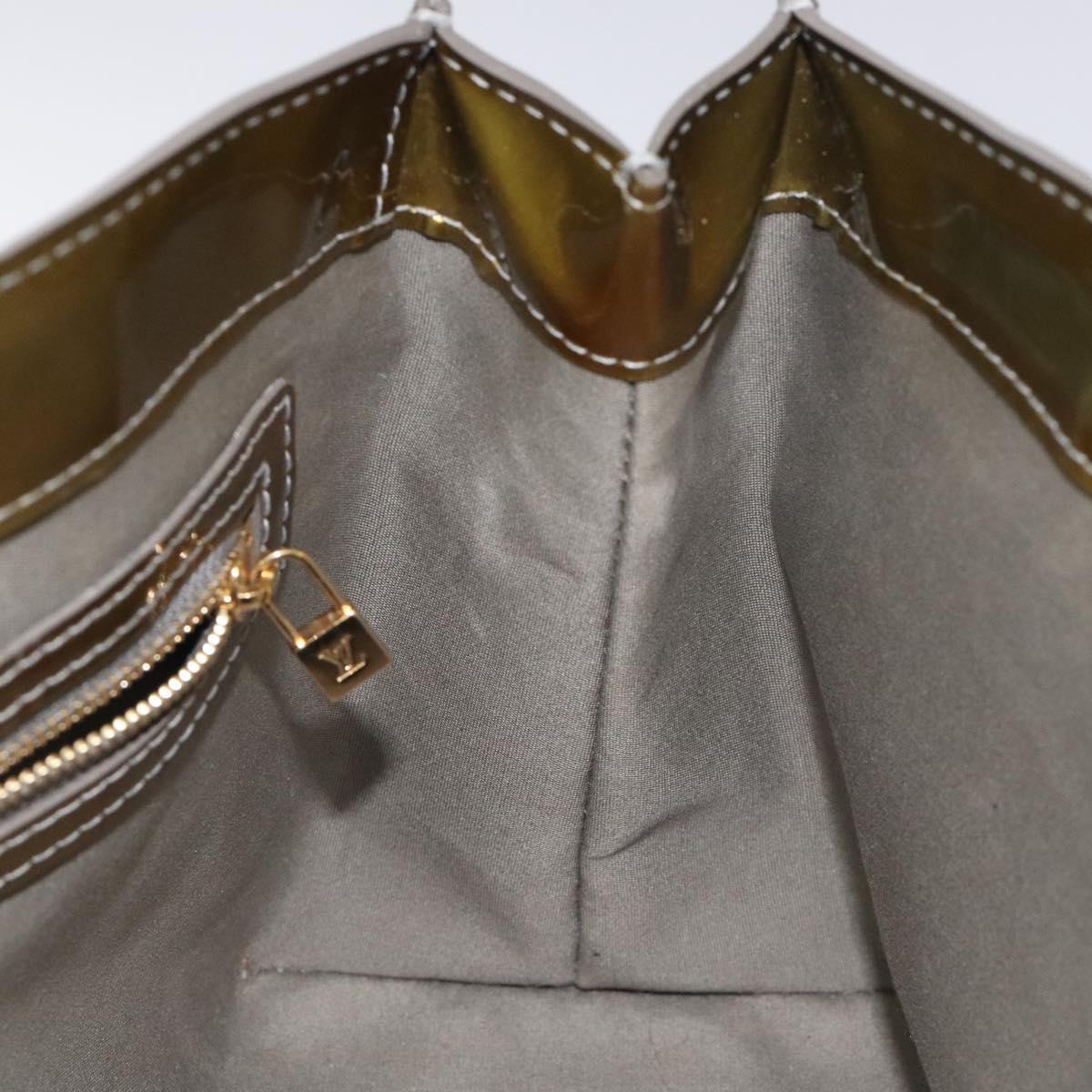 LOUIS VUITTON Monogram Vernis Wilshire PM Bag Gris Art Deco M91627 Auth 129895