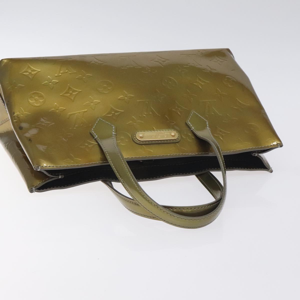 LOUIS VUITTON Monogram Vernis Wilshire PM Bag Gris Art Deco M91627 Auth 129895