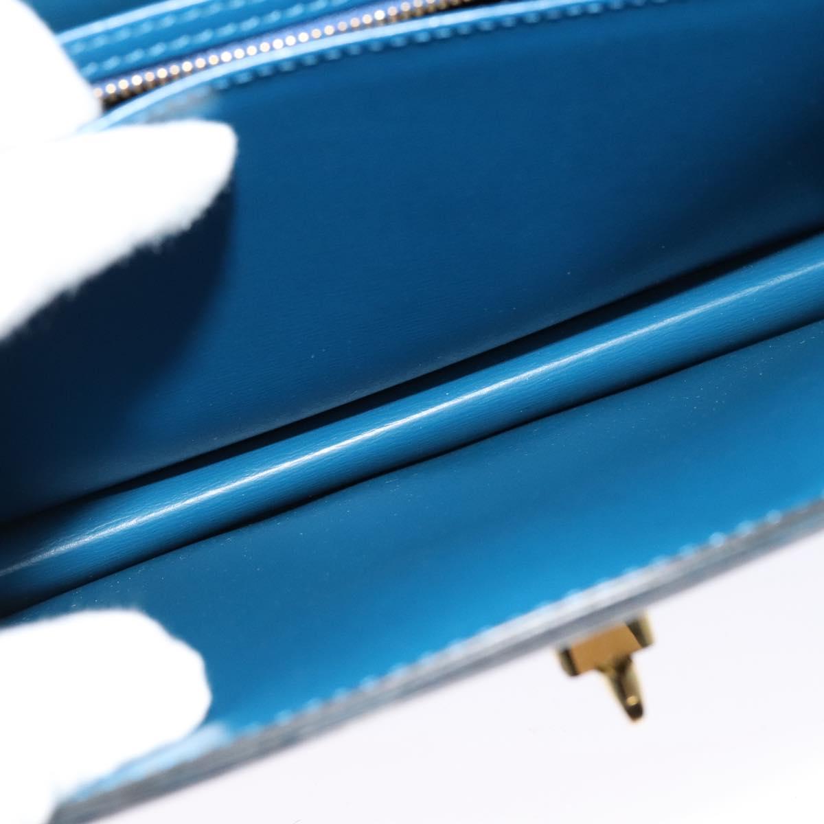 LOUIS VUITTON Epi Capuchin Shoulder Bag Blue M52345 LV Auth 129901