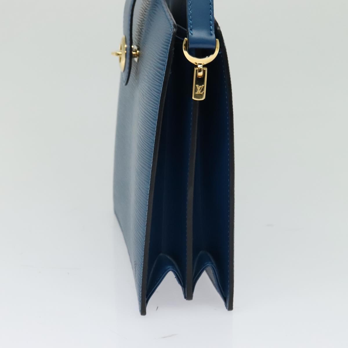 LOUIS VUITTON Epi Capuchin Shoulder Bag Blue M52345 LV Auth 129901