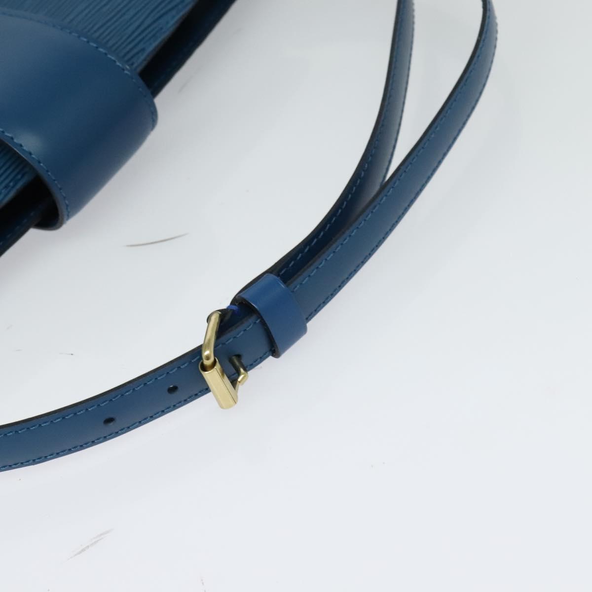 LOUIS VUITTON Epi Capuchin Shoulder Bag Blue M52345 LV Auth 129901