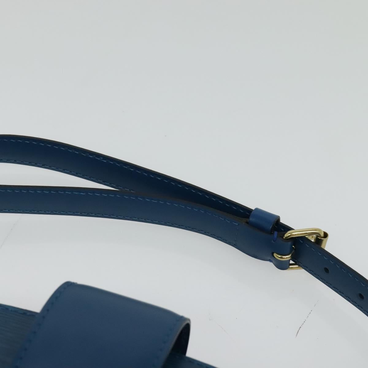 LOUIS VUITTON Epi Capuchin Shoulder Bag Blue M52345 LV Auth 129901