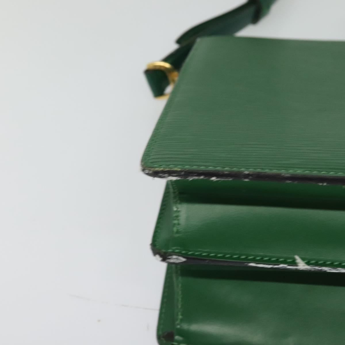 LOUIS VUITTON Epi Capuchin Shoulder Bag Green M52344 LV Auth 129902
