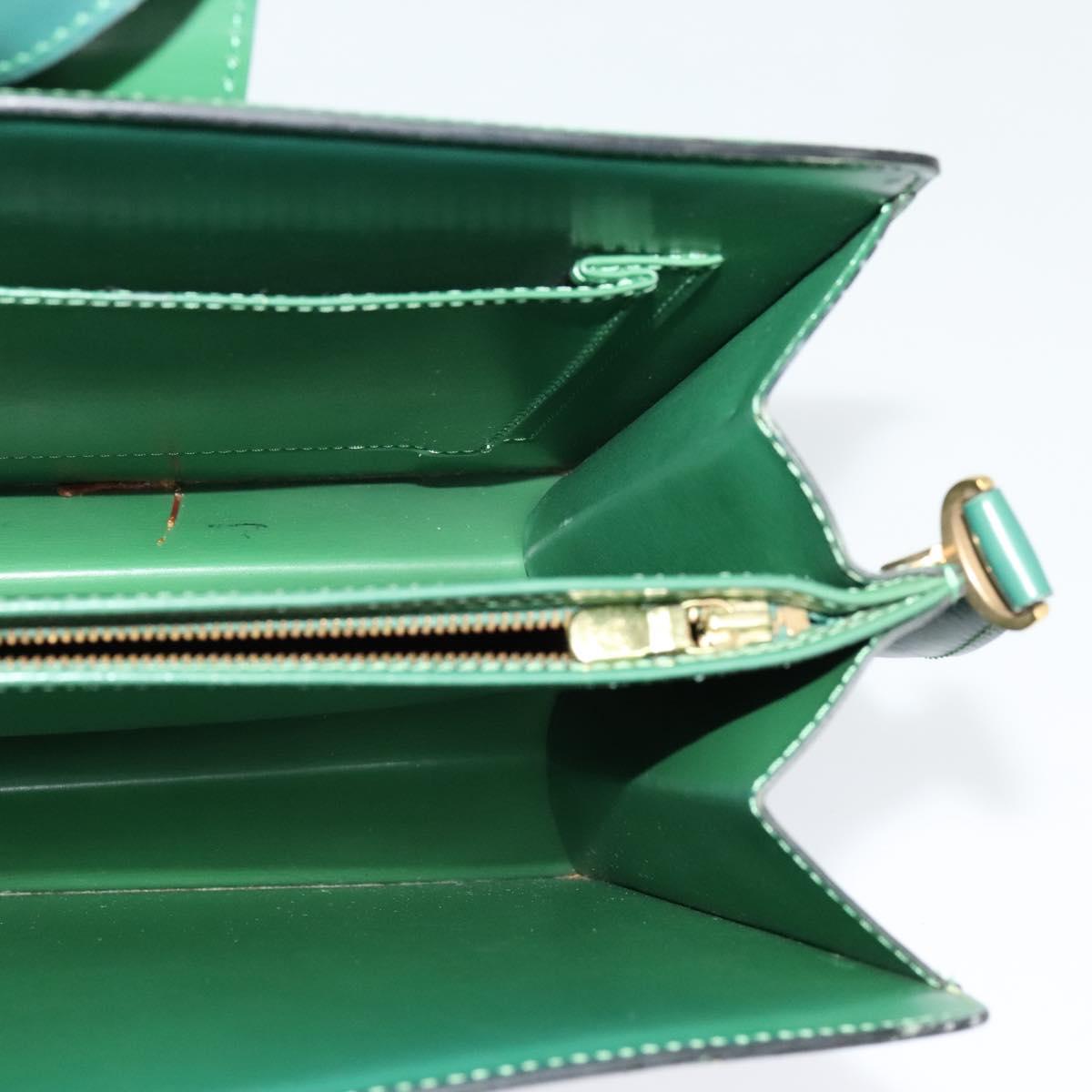 LOUIS VUITTON Epi Capuchin Shoulder Bag Green M52344 LV Auth 129902