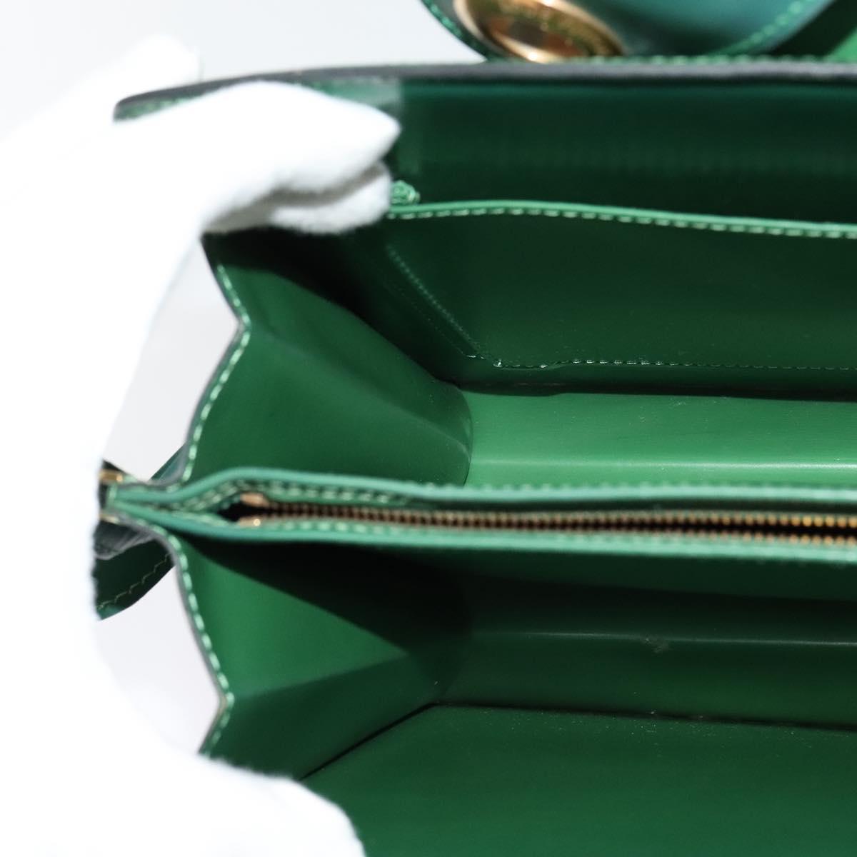 LOUIS VUITTON Epi Capuchin Shoulder Bag Green M52344 LV Auth 129902