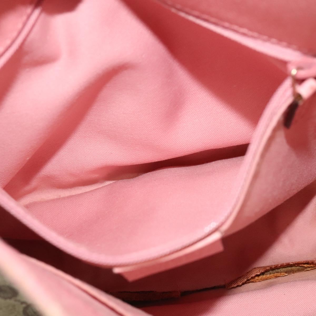 GUCCI GG Canvas Shoulder Bag Beige Gold 120841 Auth 129913