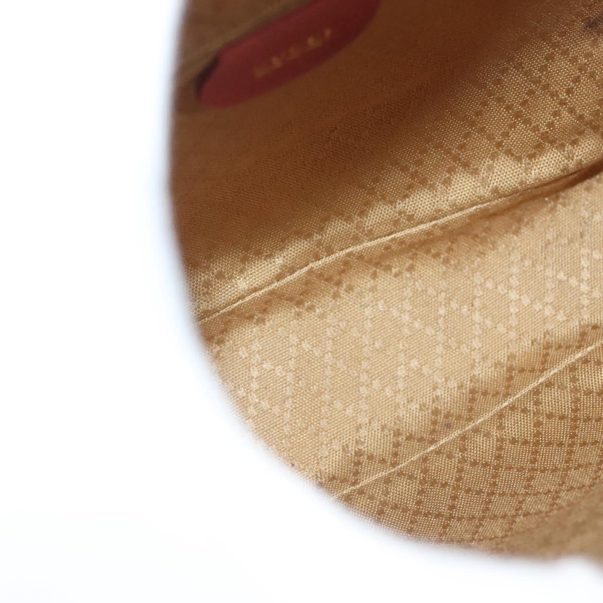 GUCCI Bamboo Backpack Suede Leather Red Gold 003 1956 0030 Auth 129916