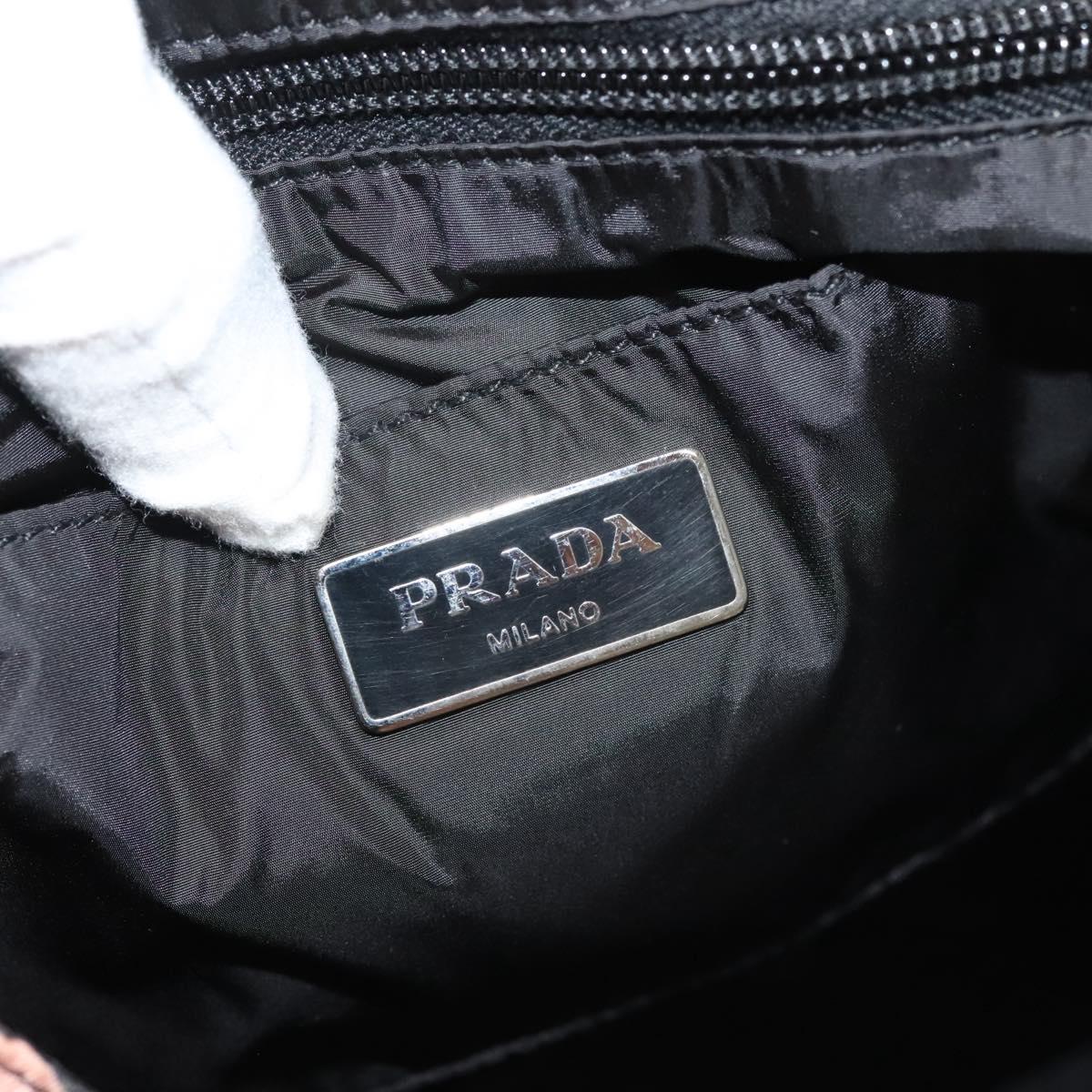 PRADA Tote Bag Nylon 2way Pink Silver Auth 129937