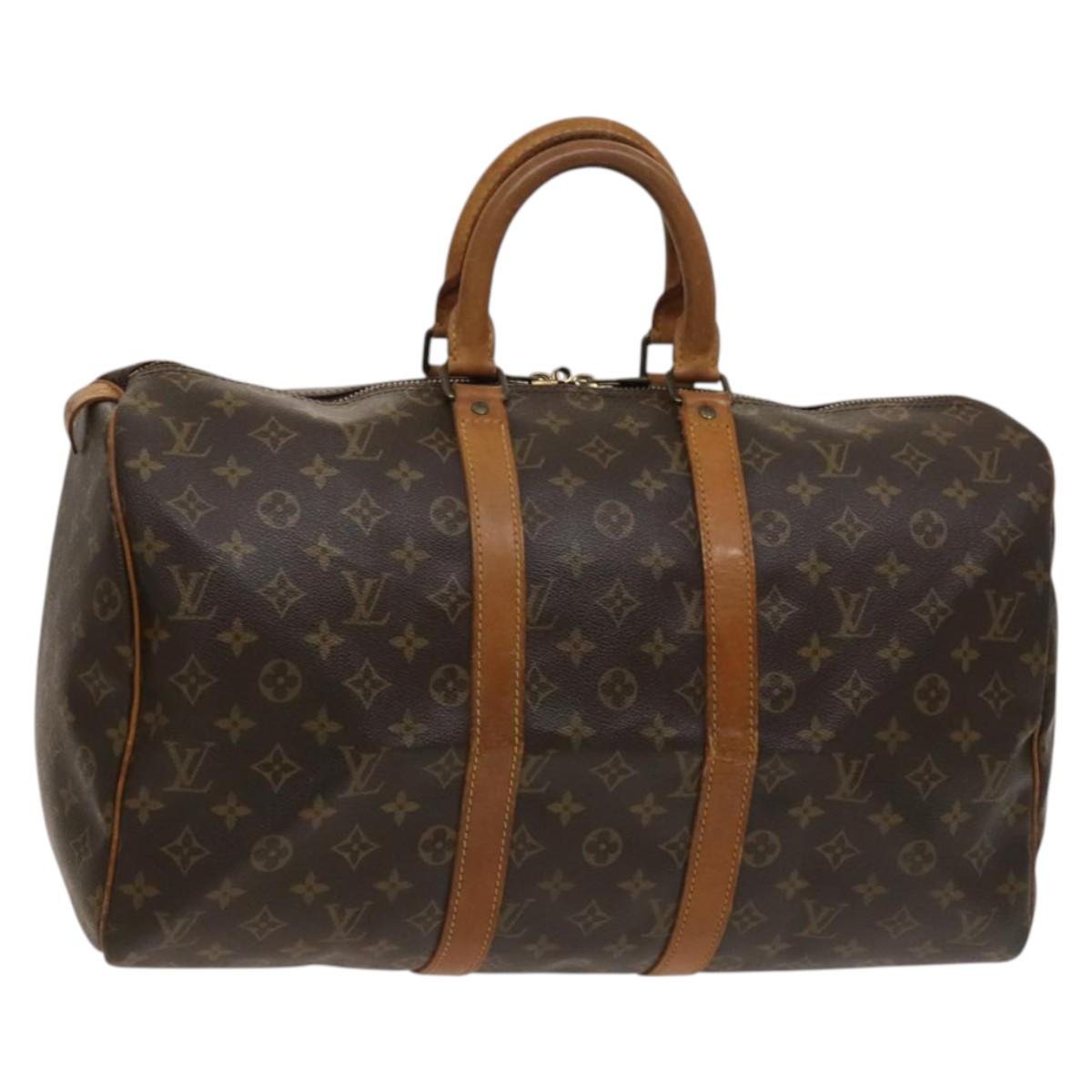 LOUIS VUITTON Monogram Keepall 45 Boston Bag M41428 LV Auth 129993