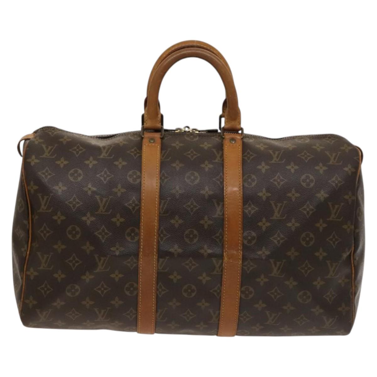 LOUIS VUITTON Monogram Keepall 45 Boston Bag M41428 LV Auth 129993