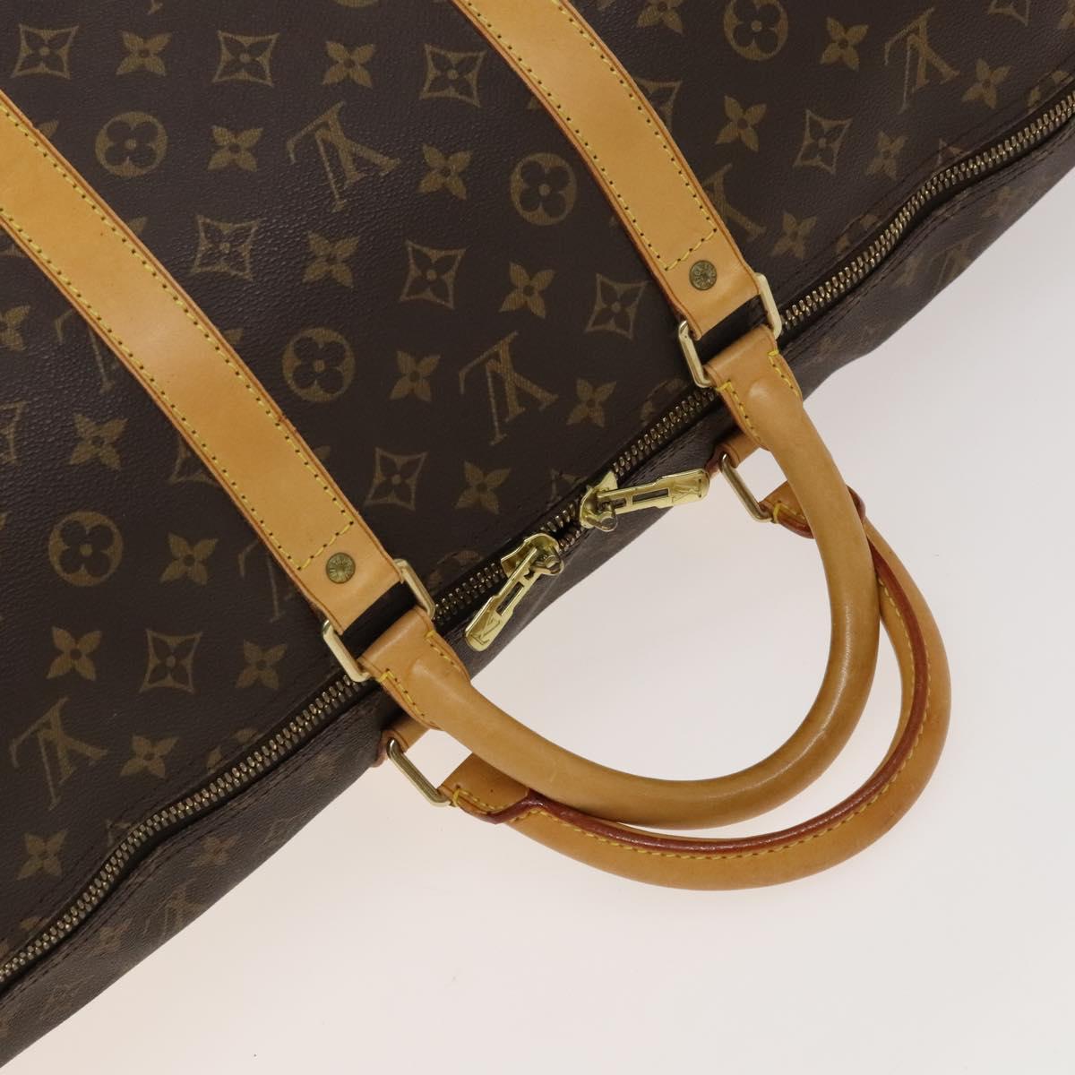 LOUIS VUITTON Monogram Keepall 55 Boston Bag M41424 LV Auth 129995V