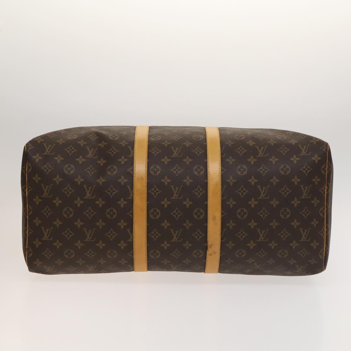 LOUIS VUITTON Monogram Keepall 55 Boston Bag M41424 LV Auth 129995V