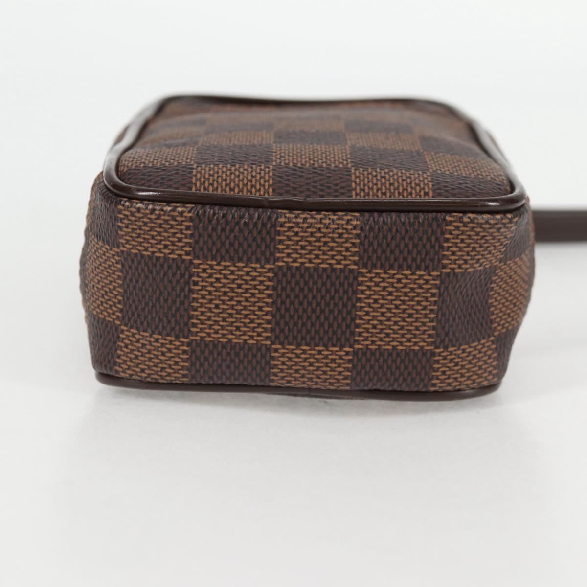 LOUIS VUITTON Damier Ebene Etui Okapi GM Pouch N61737 LV Auth 129998V