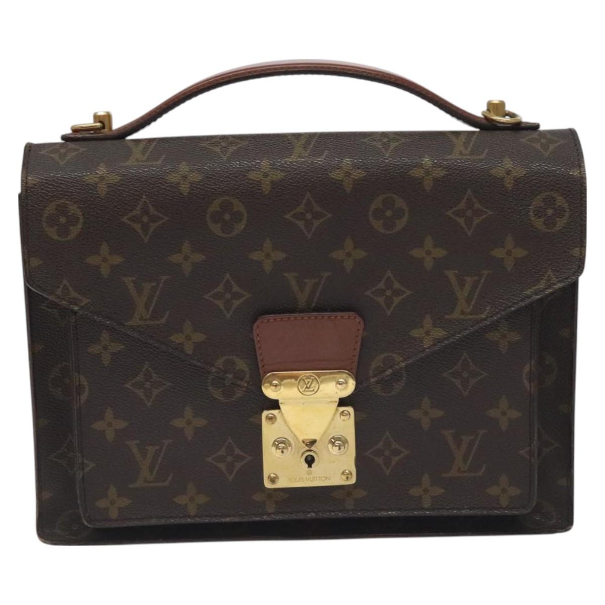 LOUIS VUITTON Monogram Monceau 28 Hand Bag M51185 LV Auth 130004