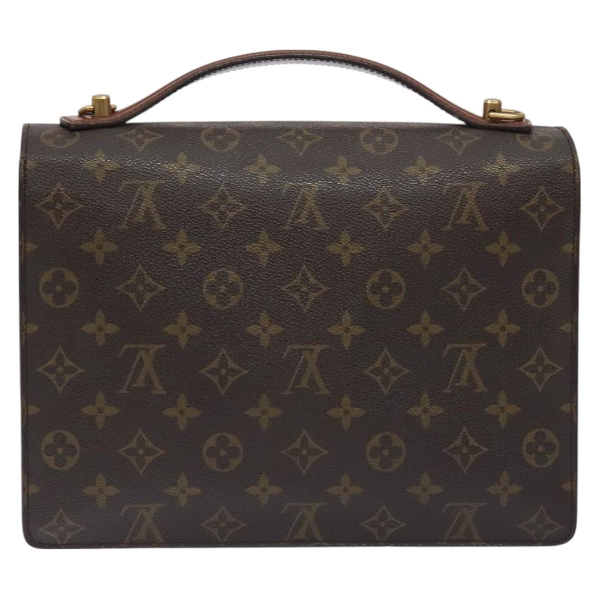 LOUIS VUITTON Monogram Monceau 28 Hand Bag M51185 LV Auth 130004