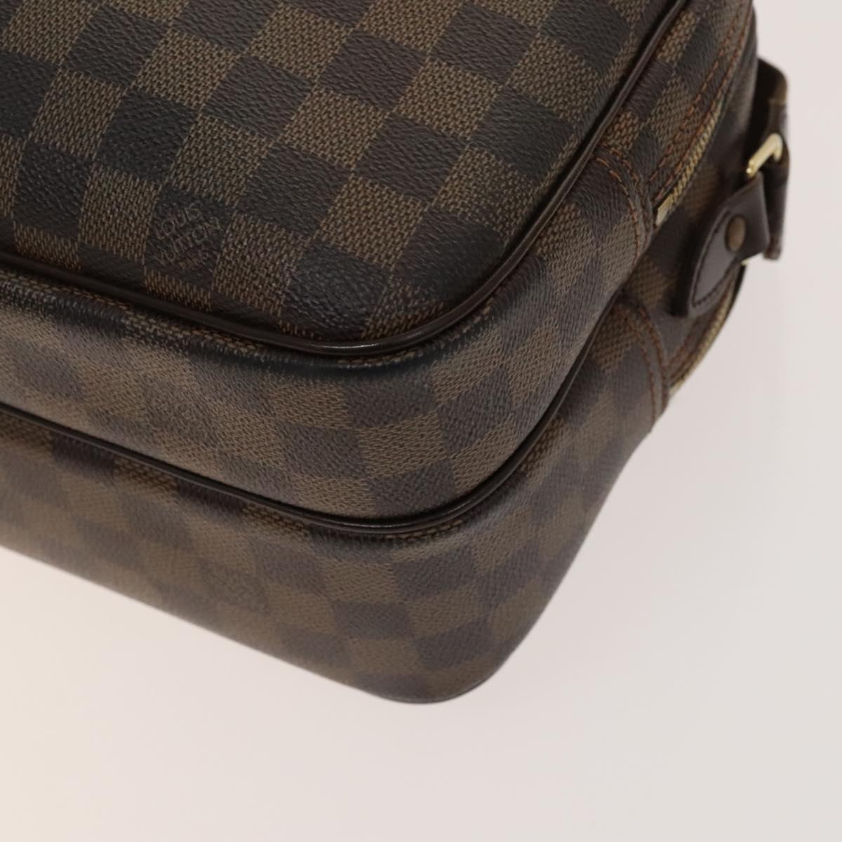 LOUIS VUITTON Damier Ebene Reporter PM Shoulder Bag N45253 LV Auth 130016