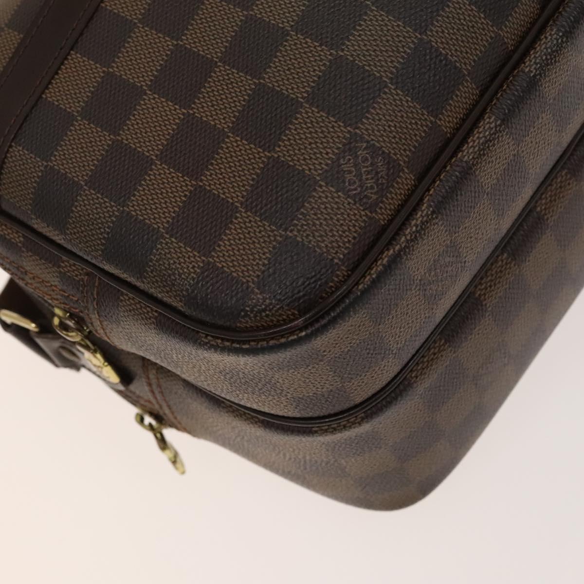 LOUIS VUITTON Damier Ebene Reporter PM Shoulder Bag N45253 LV Auth 130016