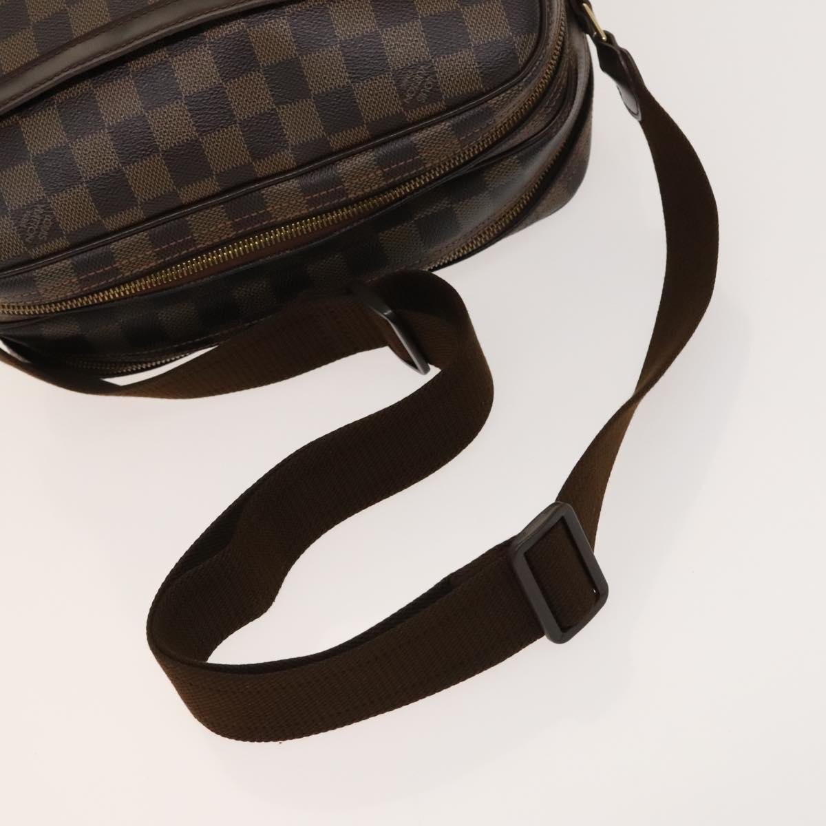LOUIS VUITTON Damier Ebene Reporter PM Shoulder Bag N45253 LV Auth 130016
