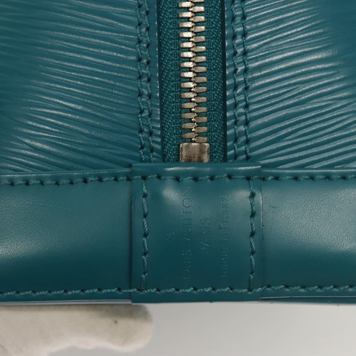 LOUIS VUITTON Epi Alma PM Hand Bag Cyan M40624 LV Auth 130038
