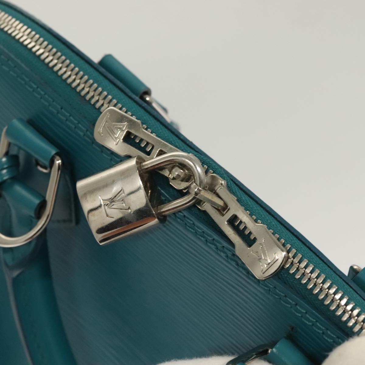 LOUIS VUITTON Epi Alma PM Hand Bag Cyan M40624 LV Auth 130038