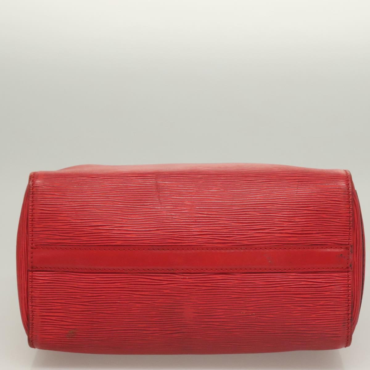 LOUIS VUITTON Epi Speedy 25 Hand Bag Castilian Red M43017 LV Auth 130045