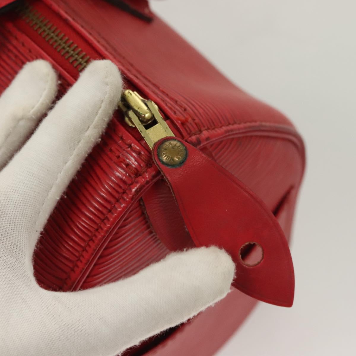 LOUIS VUITTON Epi Speedy 25 Hand Bag Castilian Red M43017 LV Auth 130045