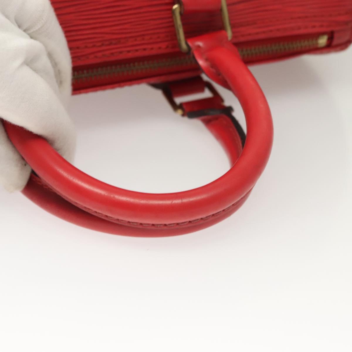 LOUIS VUITTON Epi Speedy 25 Hand Bag Castilian Red M43017 LV Auth 130045
