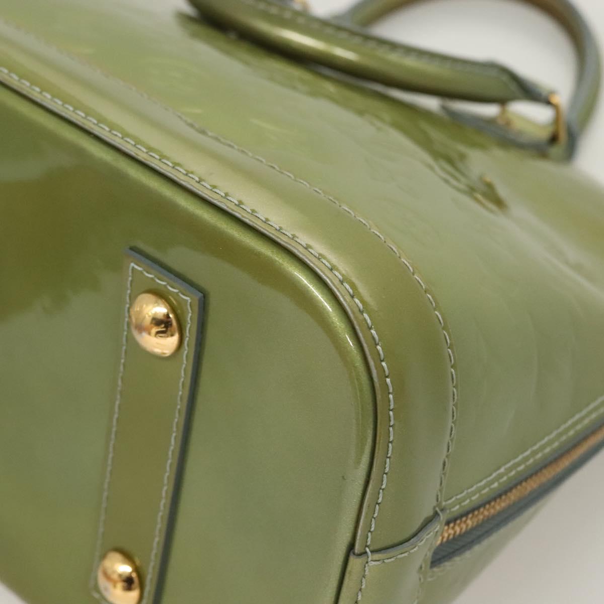 LOUIS VUITTON Monogram Vernis Alma PM Hand Bag Jivre M91559 LV Auth 130046