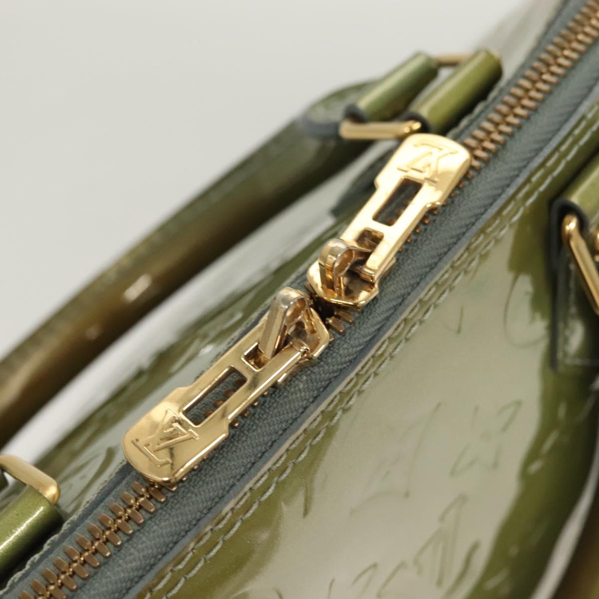 LOUIS VUITTON Monogram Vernis Alma PM Hand Bag Jivre M91559 LV Auth 130046