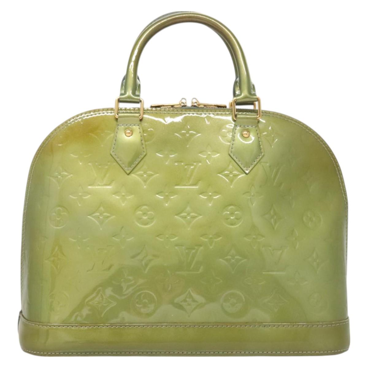 LOUIS VUITTON Monogram Vernis Alma PM Hand Bag Jivre M91559 LV Auth 130046