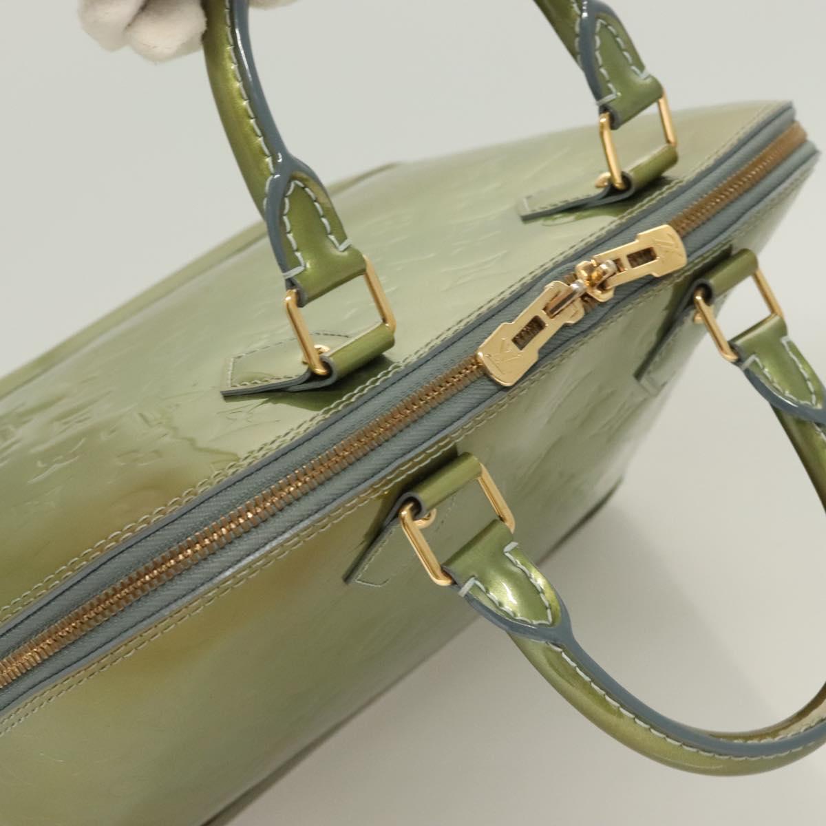 LOUIS VUITTON Monogram Vernis Alma PM Hand Bag Jivre M91559 LV Auth 130046