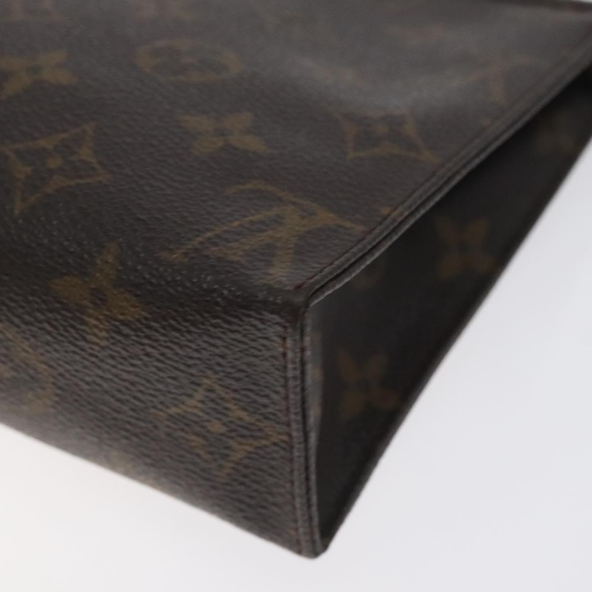LOUIS VUITTON Monogram Poche Toilette 19 Pouch M47544 LV Auth 130051