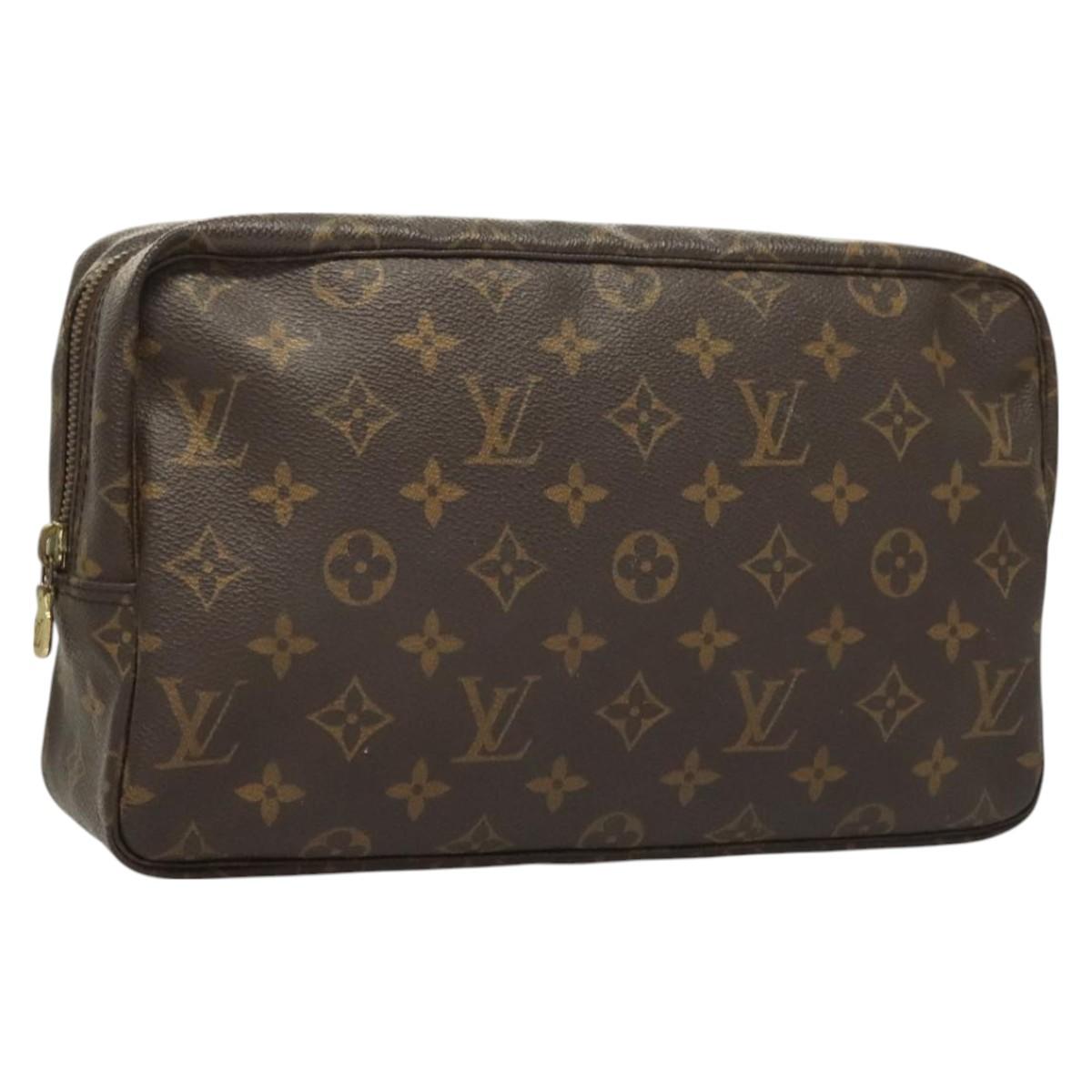 LOUIS VUITTON Monogram Trousse Toilette 28 Clutch Bag M47522 LV Auth 130053