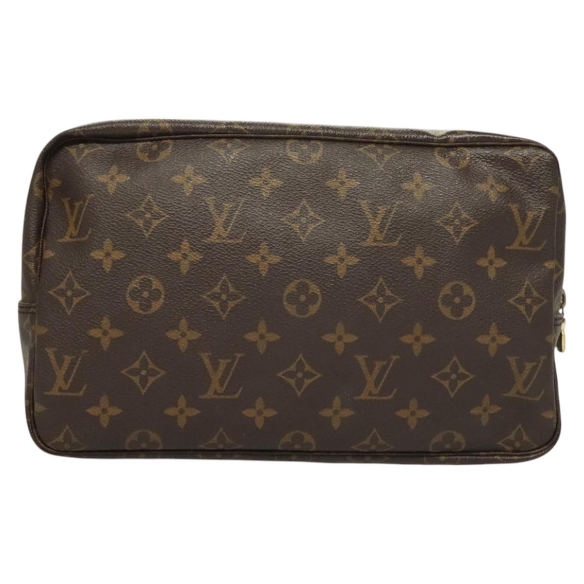 LOUIS VUITTON Monogram Trousse Toilette 28 Clutch Bag M47522 LV Auth 130053