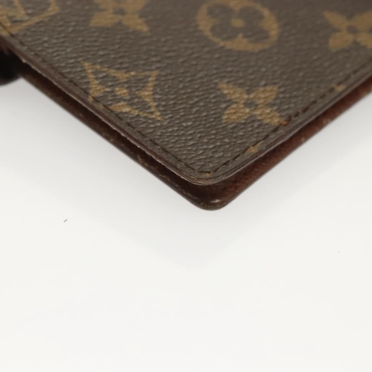 LOUIS VUITTON Monogram Agenda PM Day Planner Cover R20005 LV Auth 130056