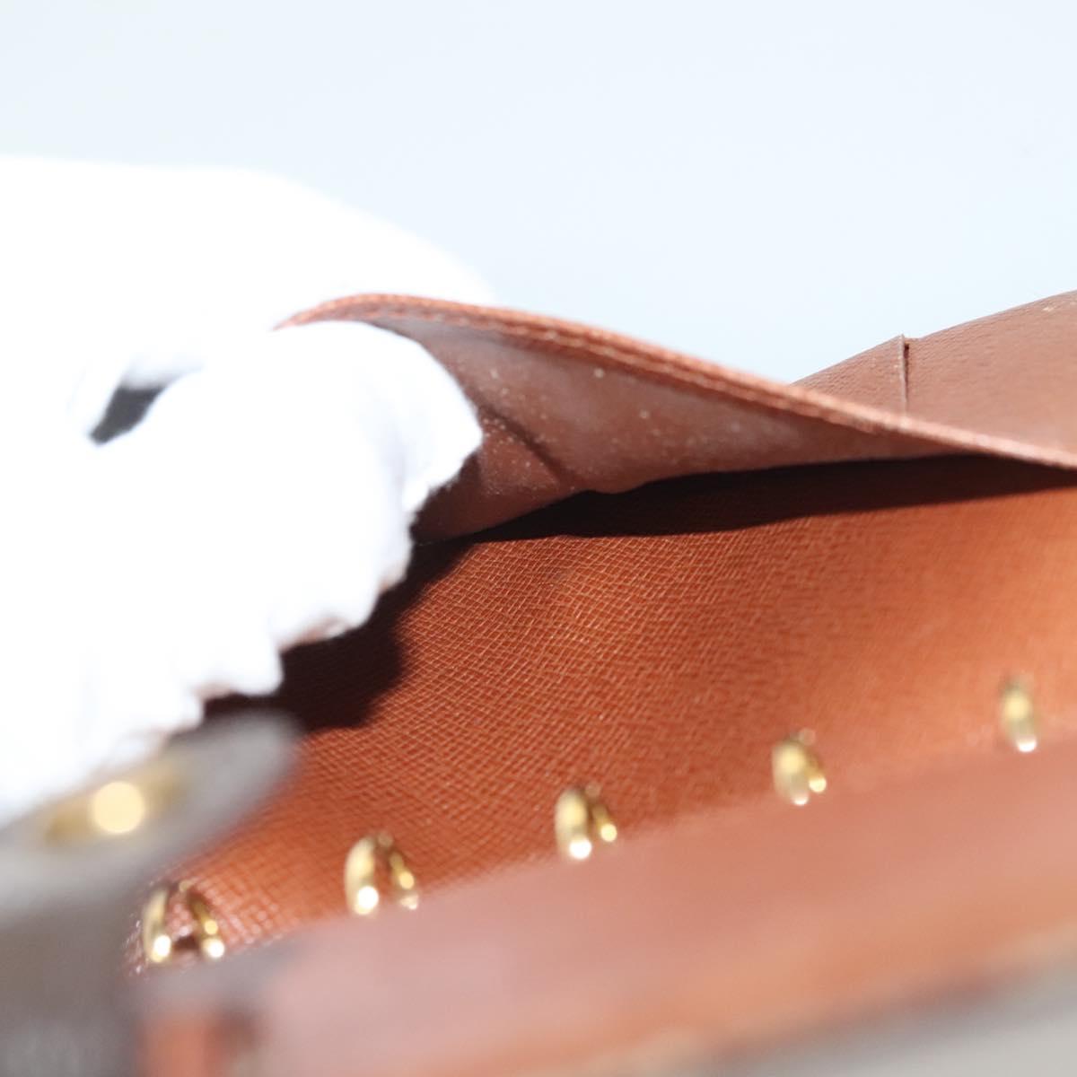 LOUIS VUITTON Monogram Agenda PM Day Planner Cover R20005 LV Auth 130056