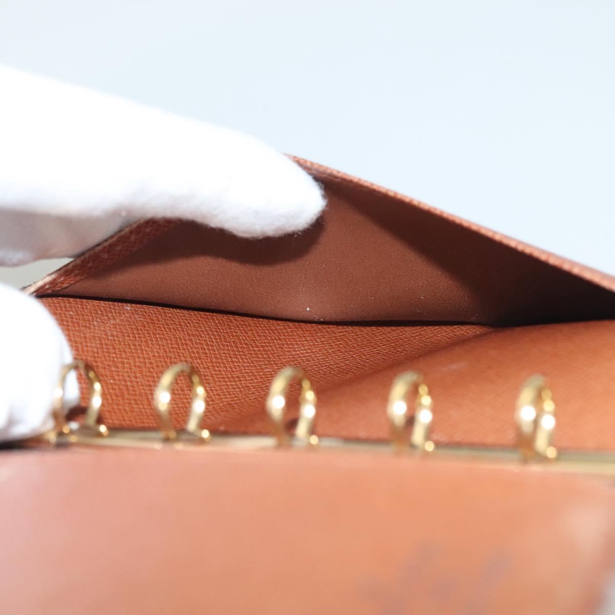 LOUIS VUITTON Monogram Agenda PM Day Planner Cover R20005 LV Auth 130056