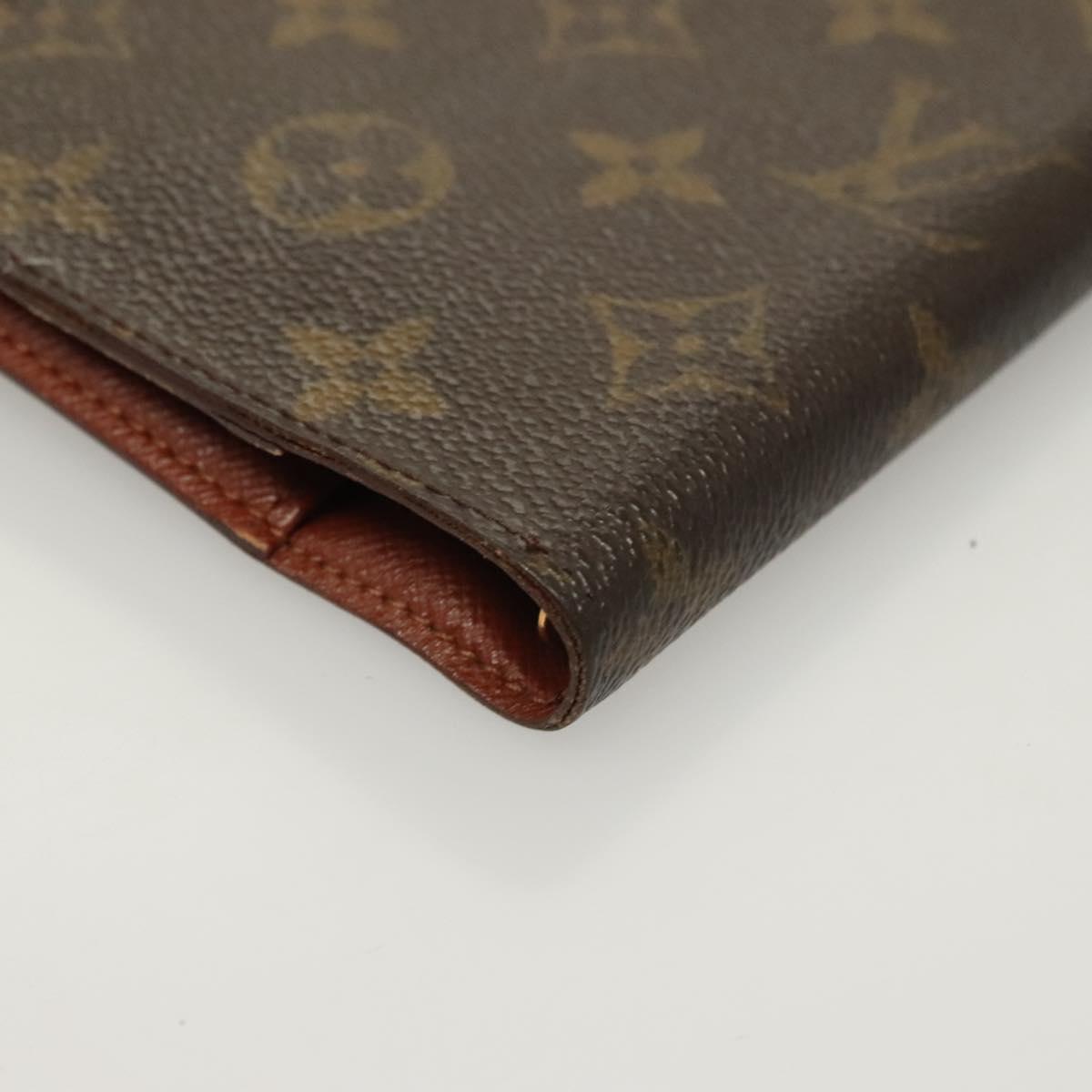 LOUIS VUITTON Monogram Agenda PM Day Planner Cover R20005 LV Auth 130057