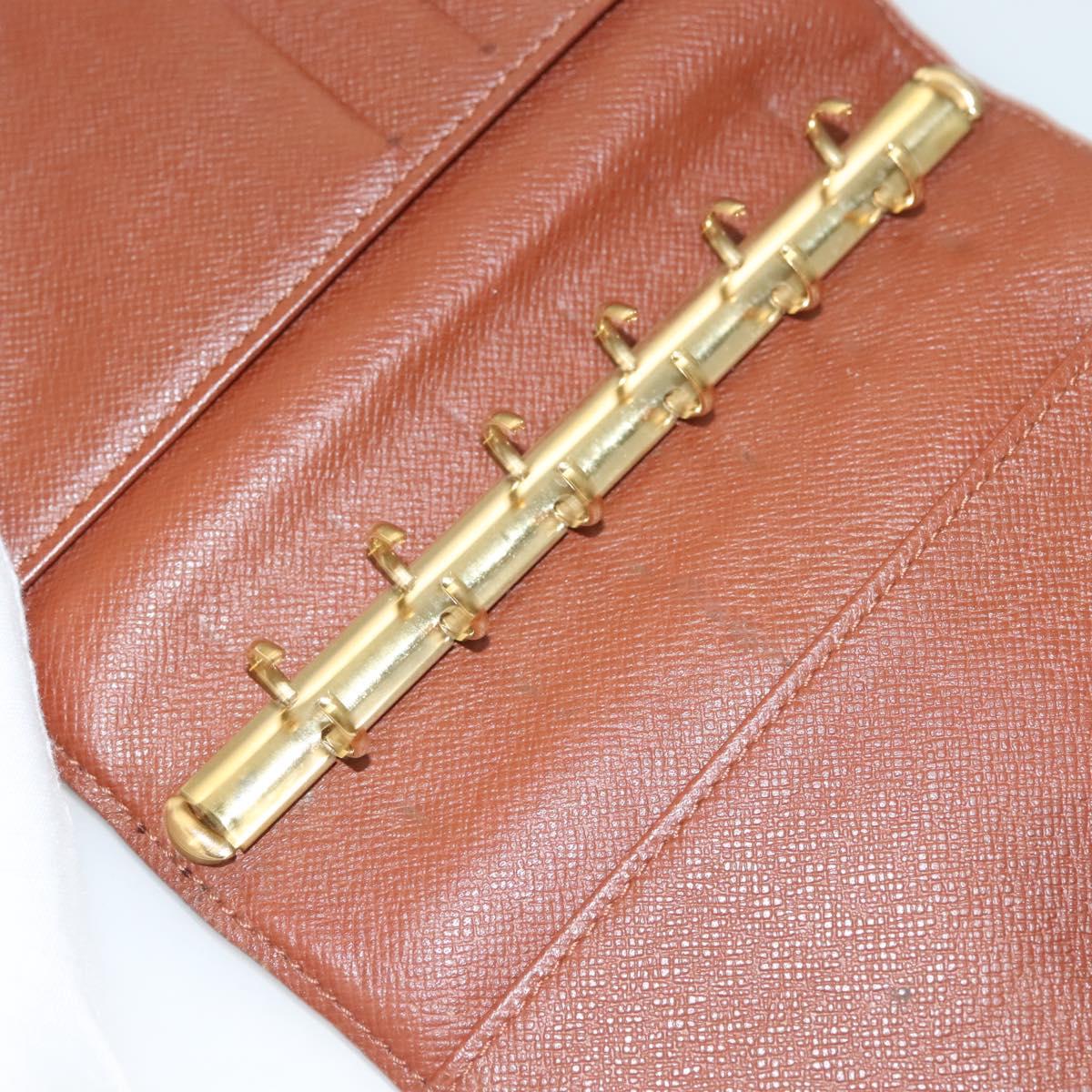 LOUIS VUITTON Monogram Agenda PM Day Planner Cover R20005 LV Auth 130057