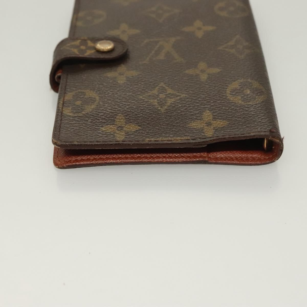 LOUIS VUITTON Monogram Agenda PM Day Planner Cover R20005 LV Auth 130057