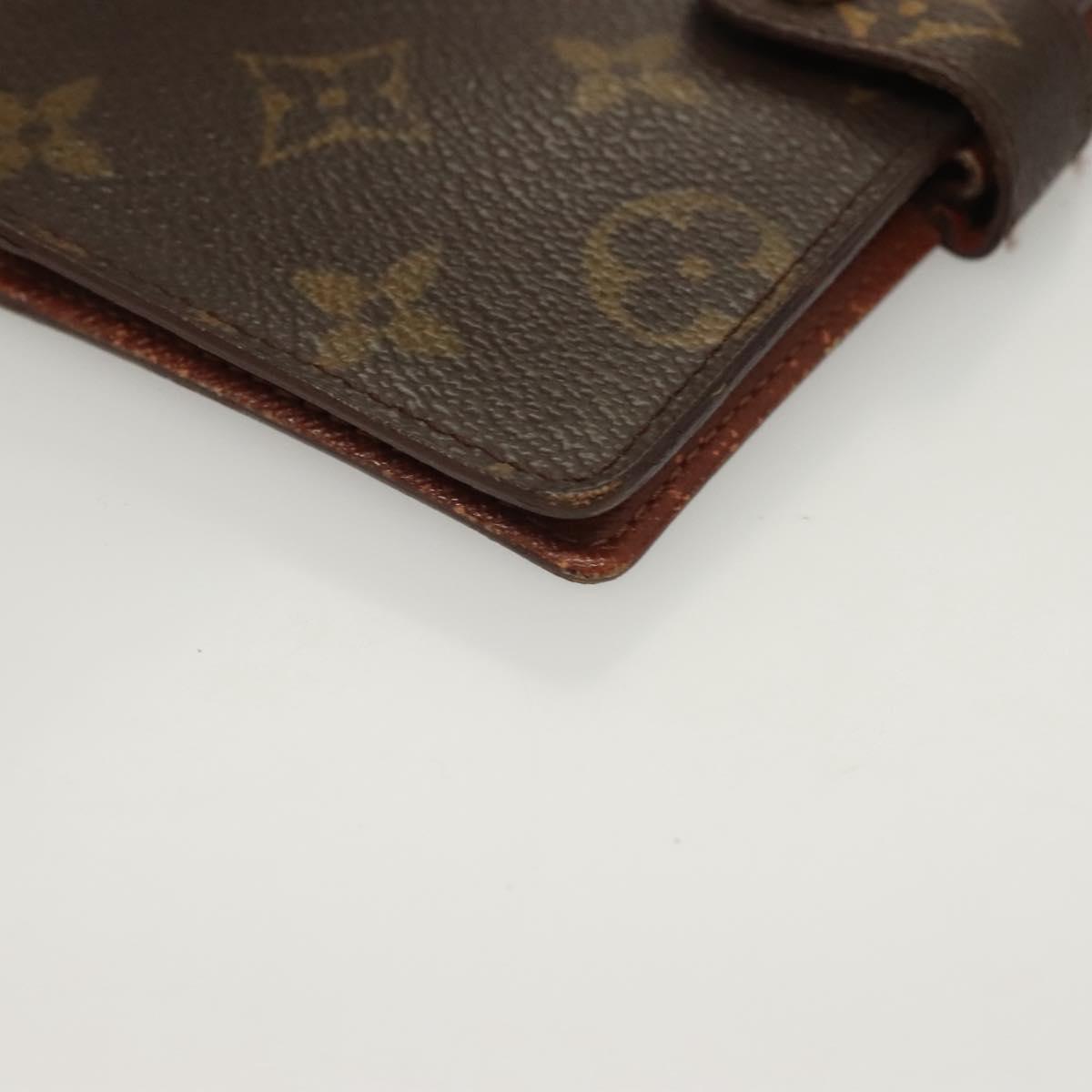 LOUIS VUITTON Monogram Agenda PM Day Planner Cover R20005 LV Auth 130057