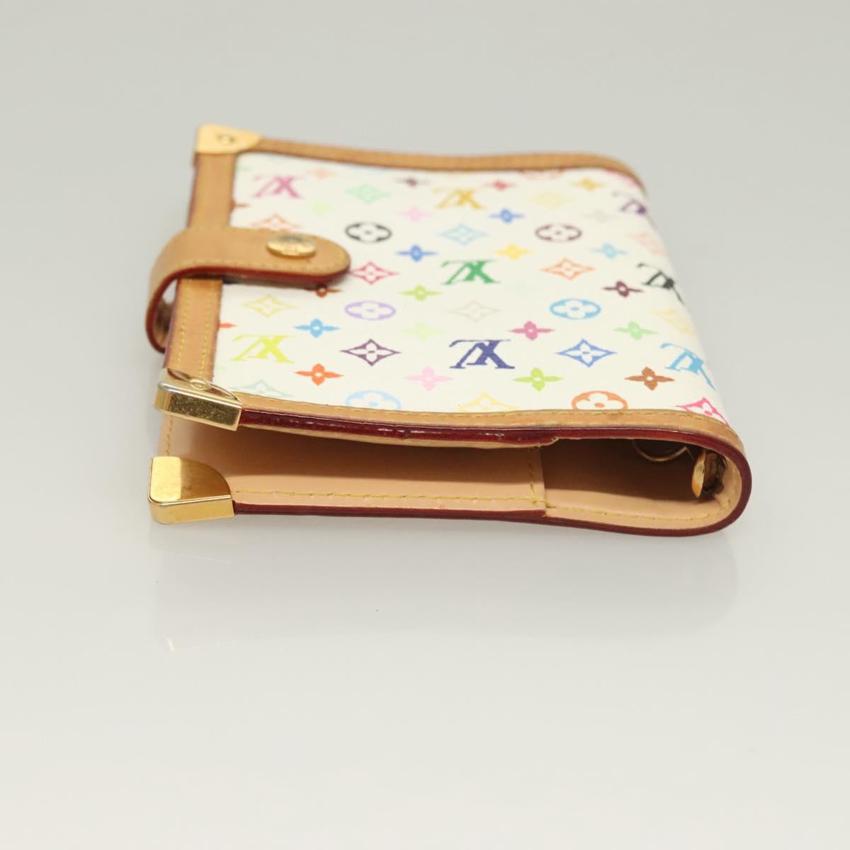 LOUIS VUITTON Multicolor Agenda PM Day Planner Cover White R21074 Auth 130058