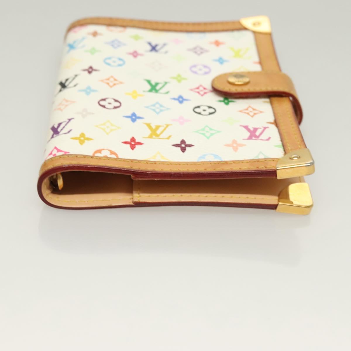 LOUIS VUITTON Multicolor Agenda PM Day Planner Cover White R21074 Auth 130058