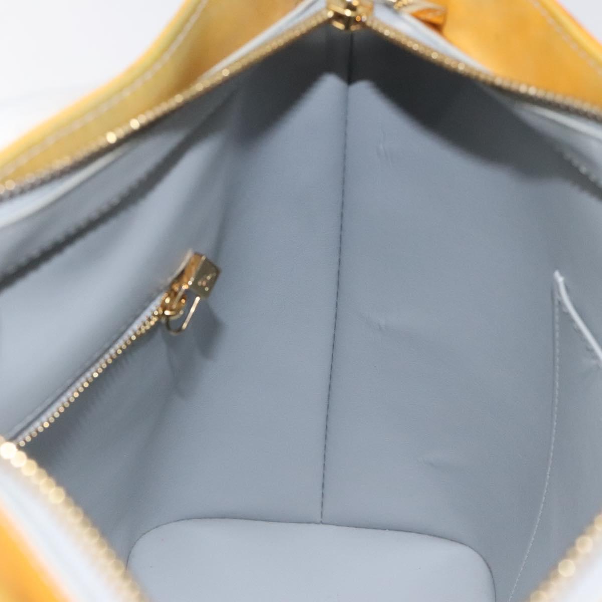 LOUIS VUITTON Monogram Vernis Houston Hand Bag Gris M91053 LV Auth 130063