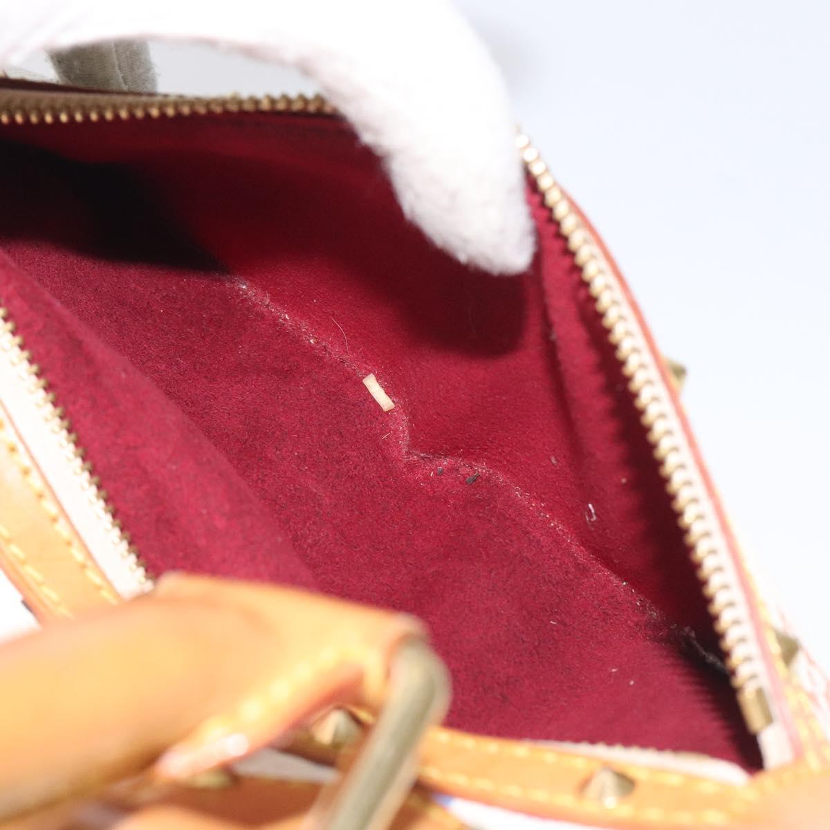 LOUIS VUITTON Monogram Multicolor Alma Hand Bag White M92647 LV Auth 130066