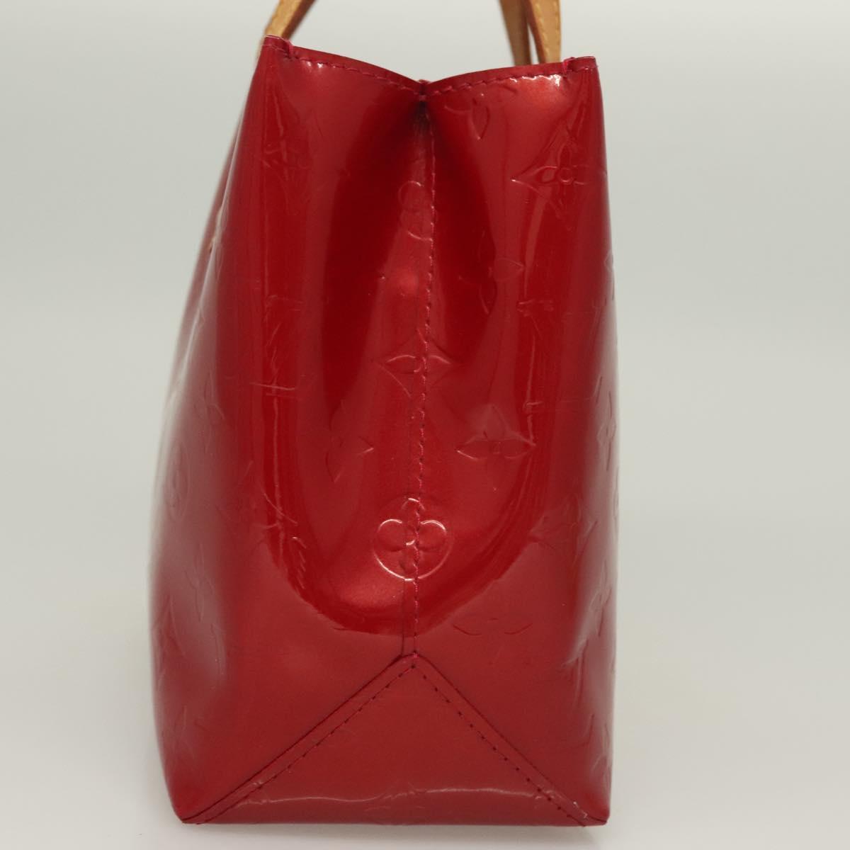LOUIS VUITTON Monogram Vernis Reade PM Hand Bag Pomme D'amour M91990 Auth 130071