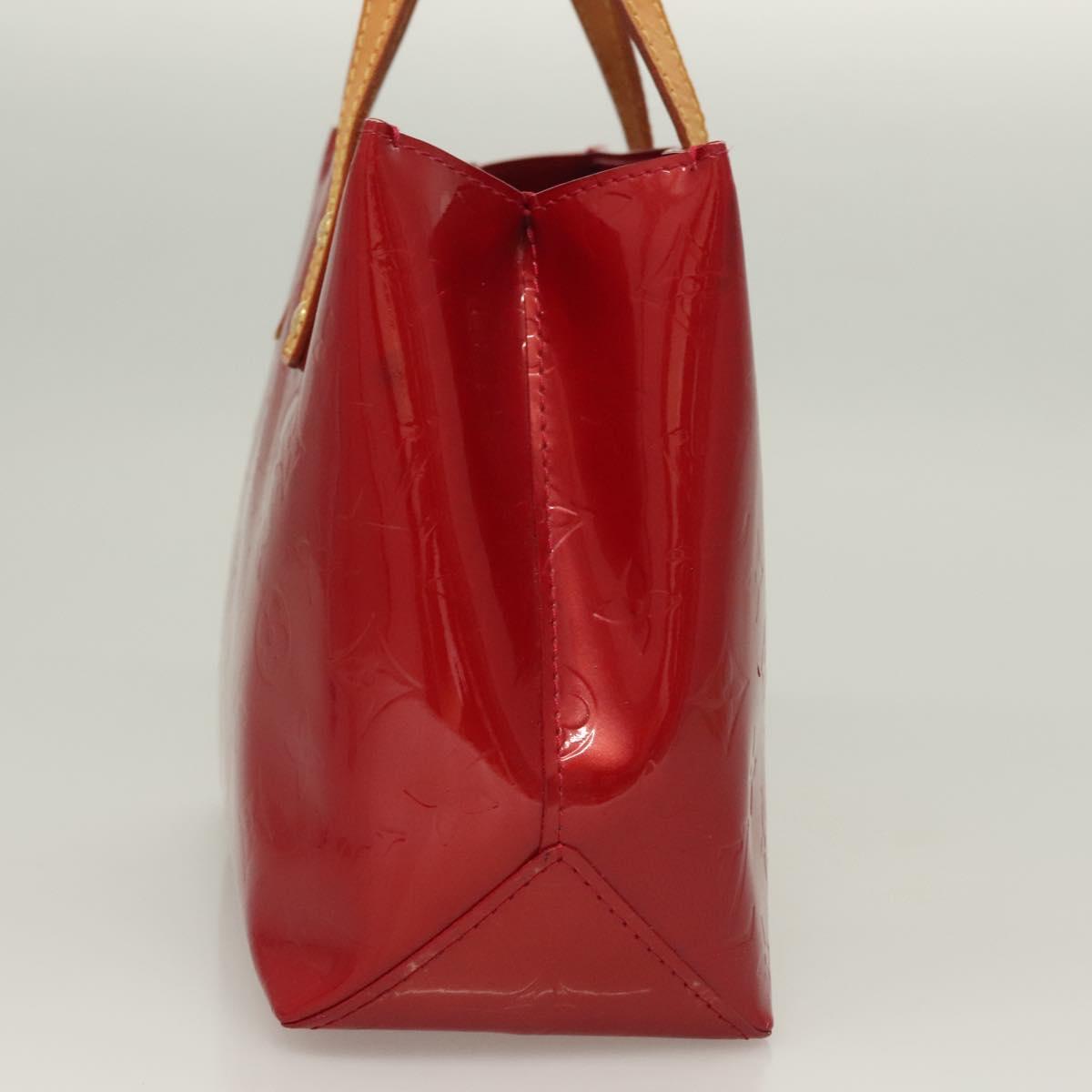 LOUIS VUITTON Monogram Vernis Reade PM Hand Bag Pomme D'amour M91990 Auth 130071